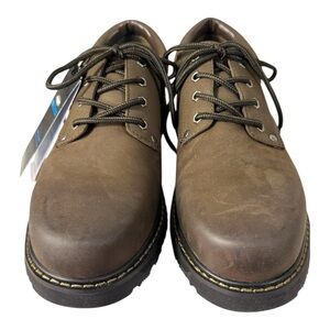 Dr. Scholl’s Harrington II Brown Leather Men’s Work Shoes Size 12M